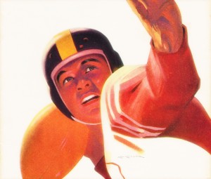 1946 Lon Keller Football QB Art